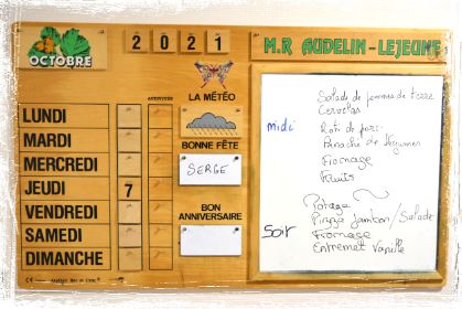EHPAD Audelin Lejeune Tableau d'affichage