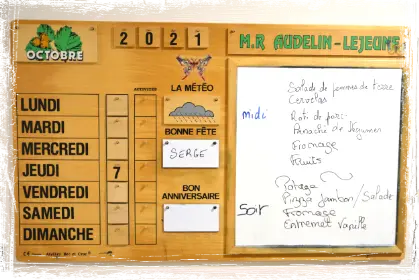 EHPAD Audelin Lejeune Tableau d'affichage